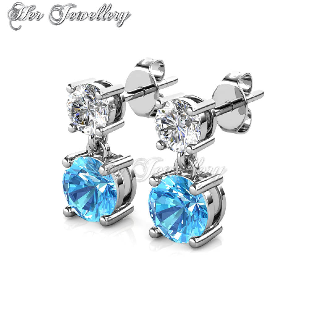 Swarovski Crystals 7 Days Dangling Earrings†Set - Her Jewellery