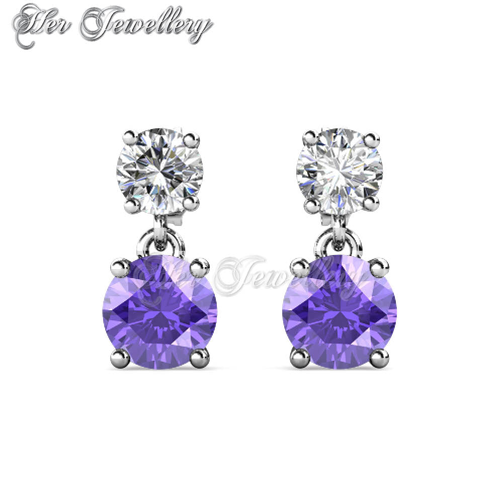 Swarovski Crystals 7 Days Dangling Earrings†Set - Her Jewellery