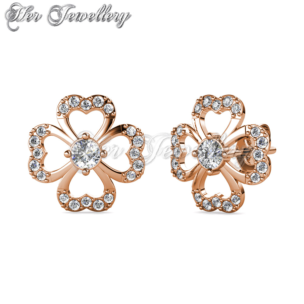 Swarovski Crystals Ailey Clover Earrings - Her Jewellery