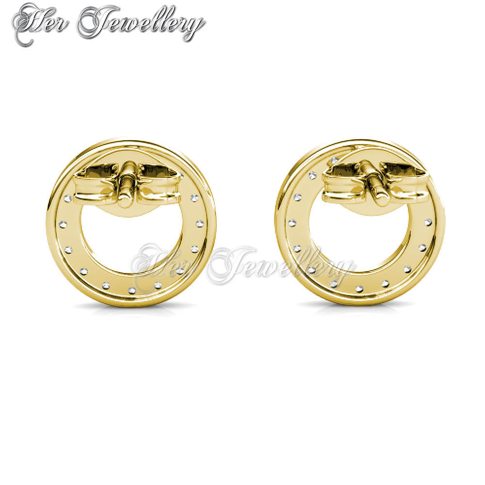 Swarovski Crystals Annulus Earrings - Her Jewellery