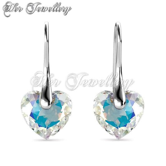 Crystaline Heart Earrings