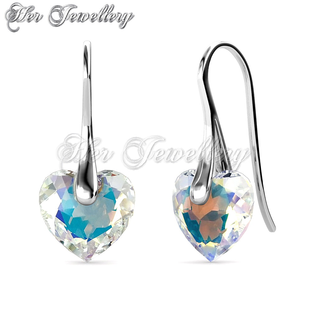 Crystaline Heart Earrings