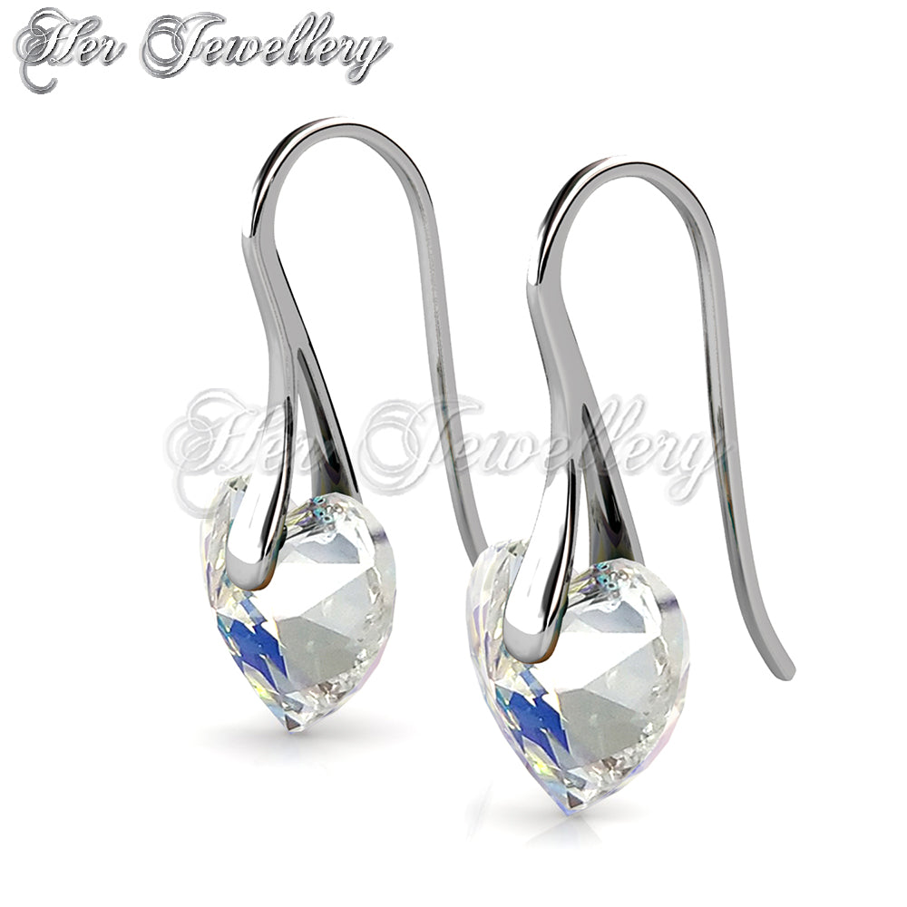 Crystaline Heart Earrings