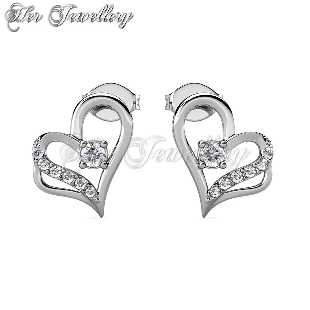 Swarovski Crystals Destiny Love Earrings - Her Jewellery