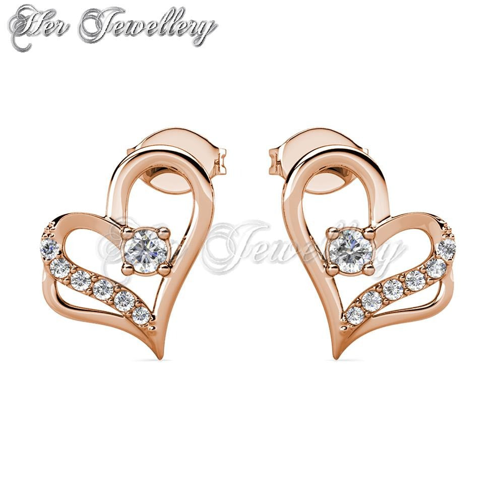 Swarovski Crystals Destiny Love Earrings - Her Jewellery