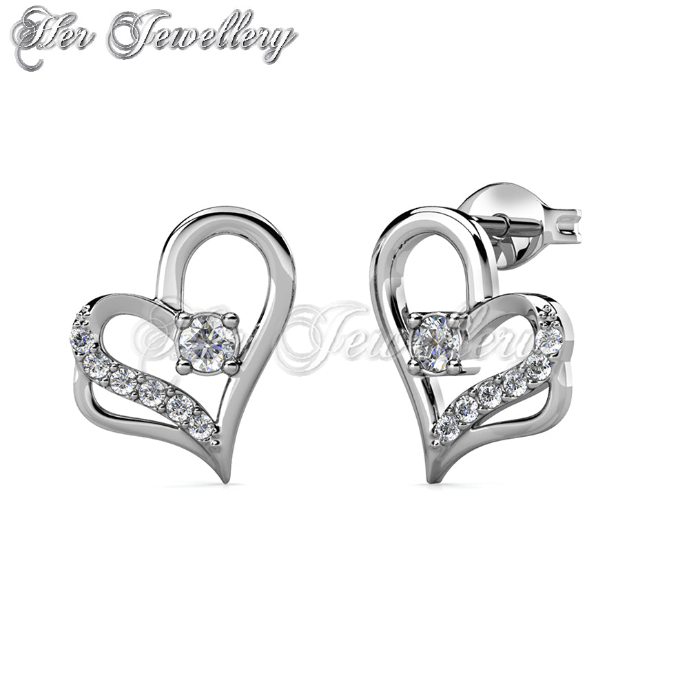 Swarovski Crystals Destiny Love Earrings - Her Jewellery