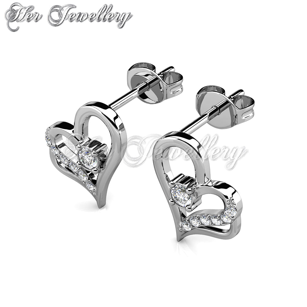 Swarovski Crystals Destiny Love Earrings - Her Jewellery