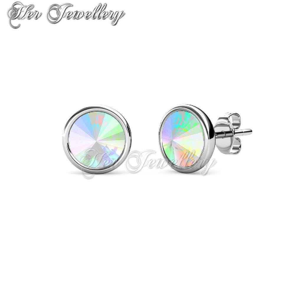 Swarovski Crystals Disc Earrings - Her Jewellery