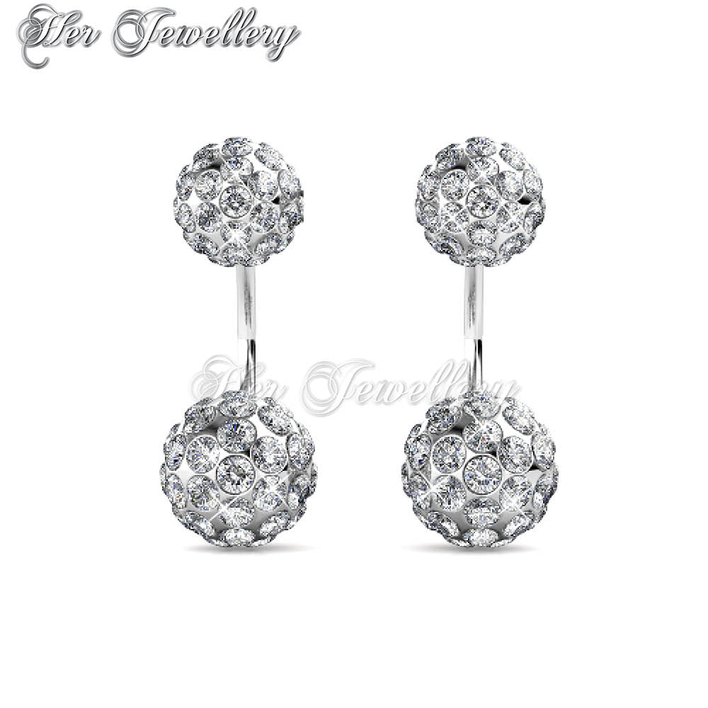 Swarovski Crystals Duo Spherical Earrings†- Her Jewellery