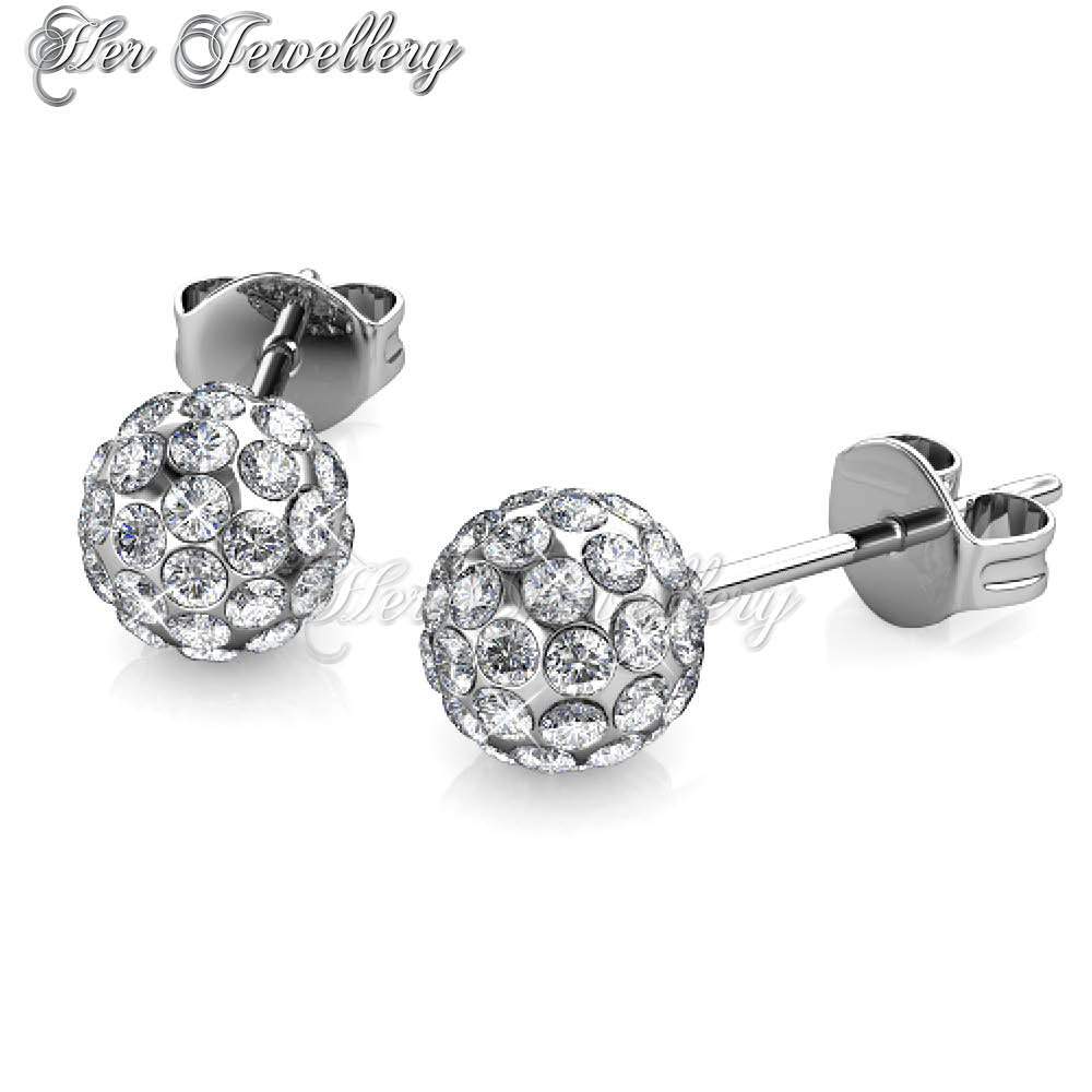 Swarovski Crystals Duo Spherical Earrings†- Her Jewellery