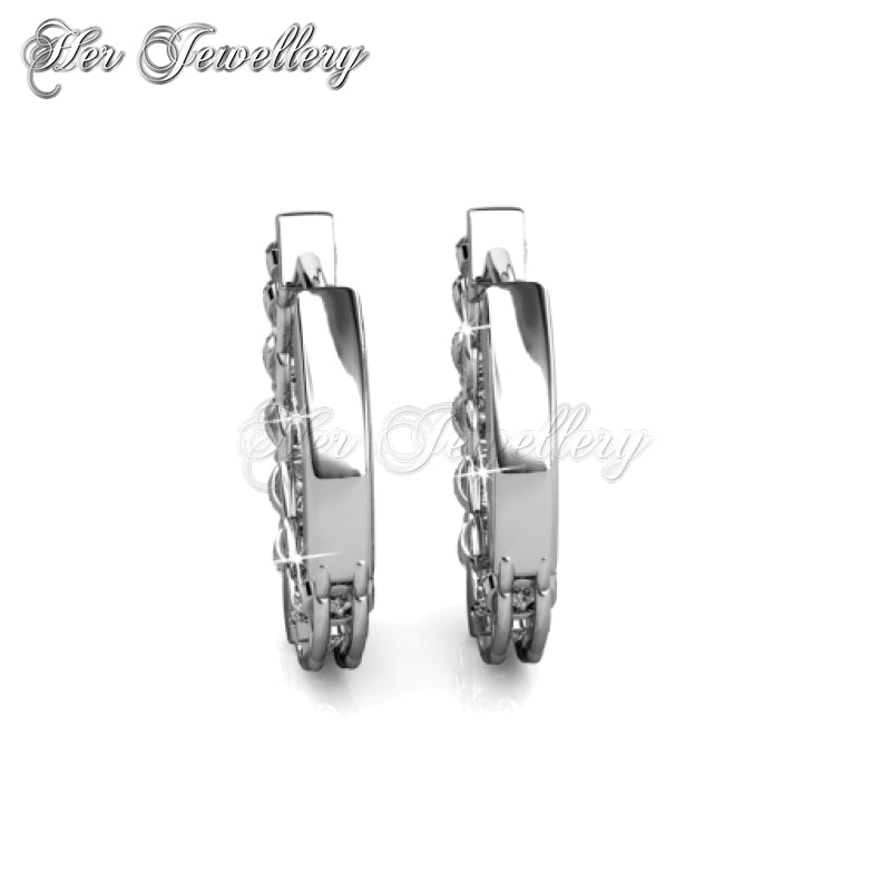 Swarovski Crystals Elysian Clip Earrings†- Her Jewellery