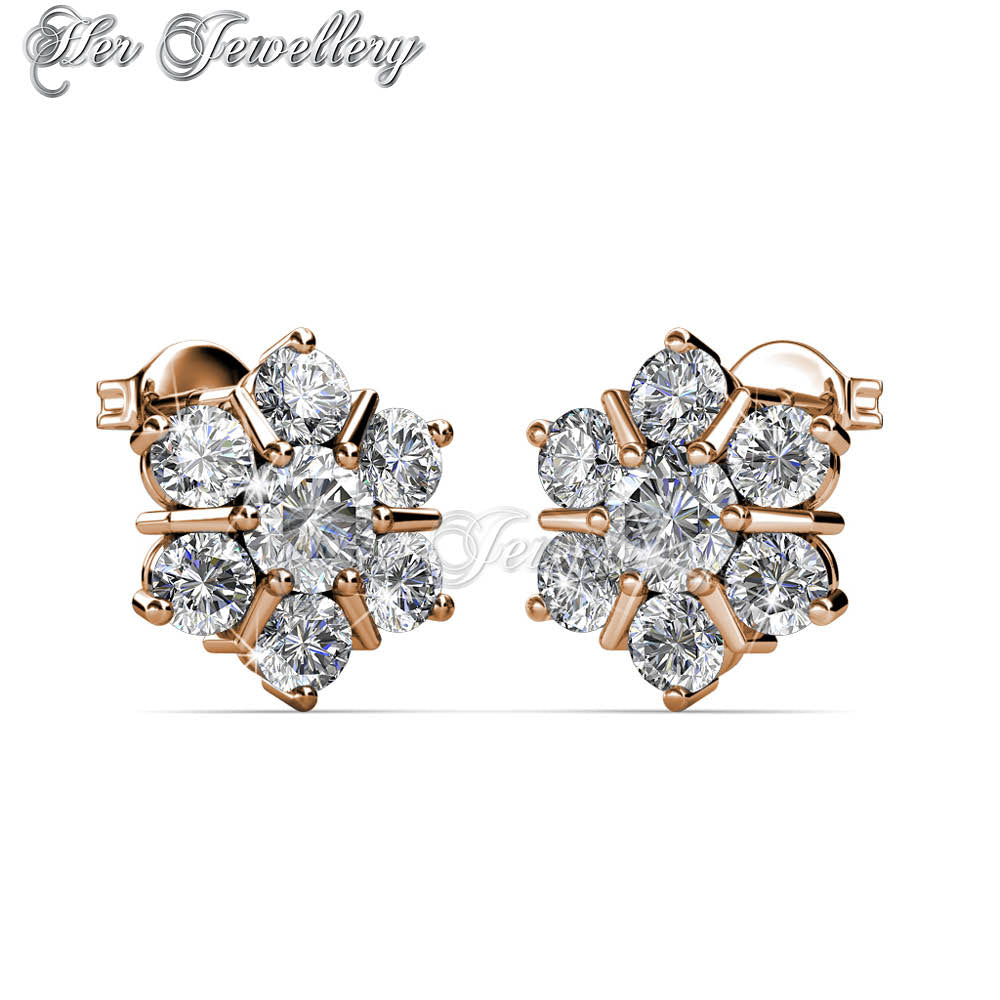 Swarovski Crystals Flowery Earrings†- Her Jewellery