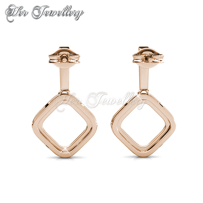 Swarovski Crystals Irina Earrings†(Rose Gold) - Her Jewellery