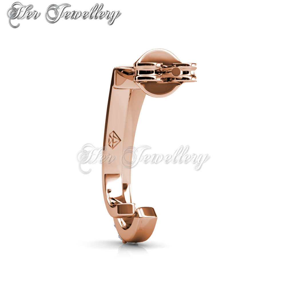 Swarovski Crystals Joyce Earringsâ€(Rose Gold) - Her Jewellery