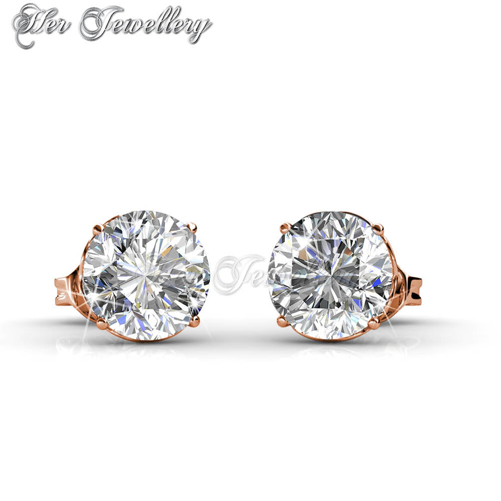 Swarovski Crystals Kristine Earrings†(Rose Gold) - Her Jewellery