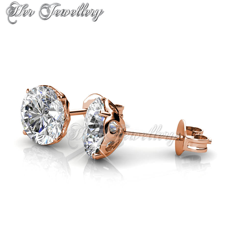 Swarovski Crystals Kristine Earrings†(Rose Gold) - Her Jewellery