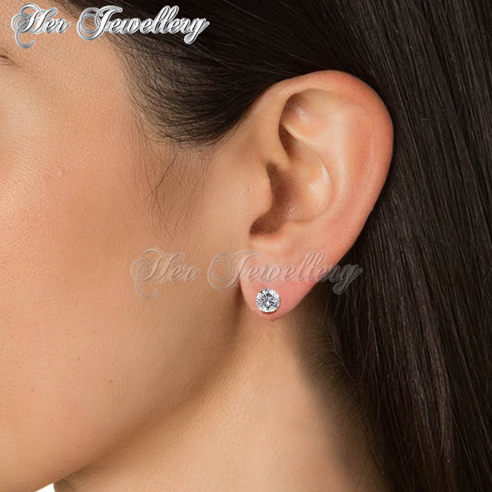 Swarovski Crystals Kristine Earrings†(Rose Gold) - Her Jewellery