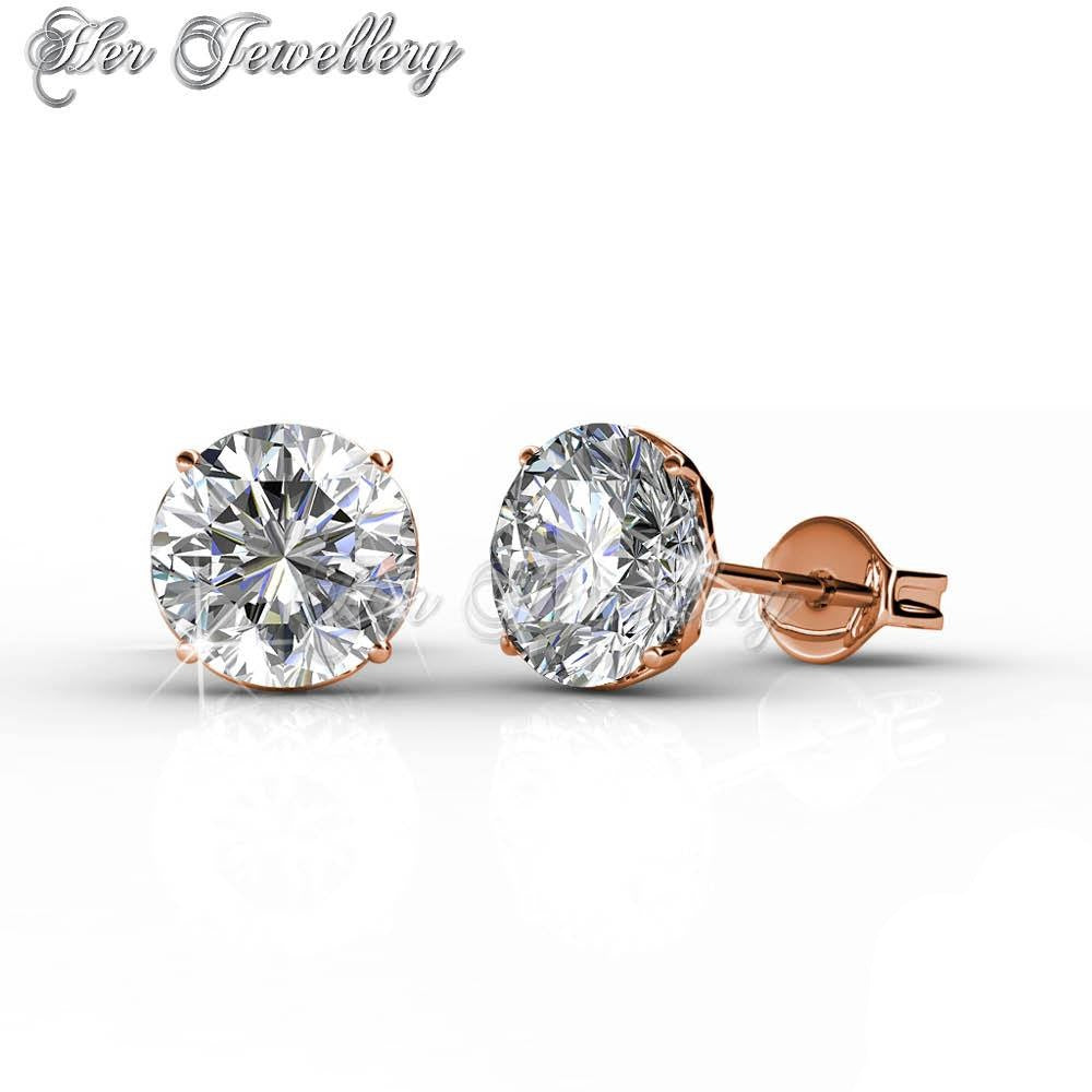 Swarovski Crystals Kristine Earrings†(Rose Gold) - Her Jewellery