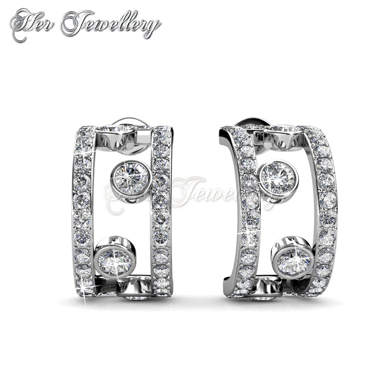 Swarovski Crystals Laurels Earrings†- Her Jewellery
