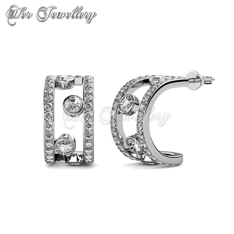 Swarovski Crystals Laurels Earrings†- Her Jewellery