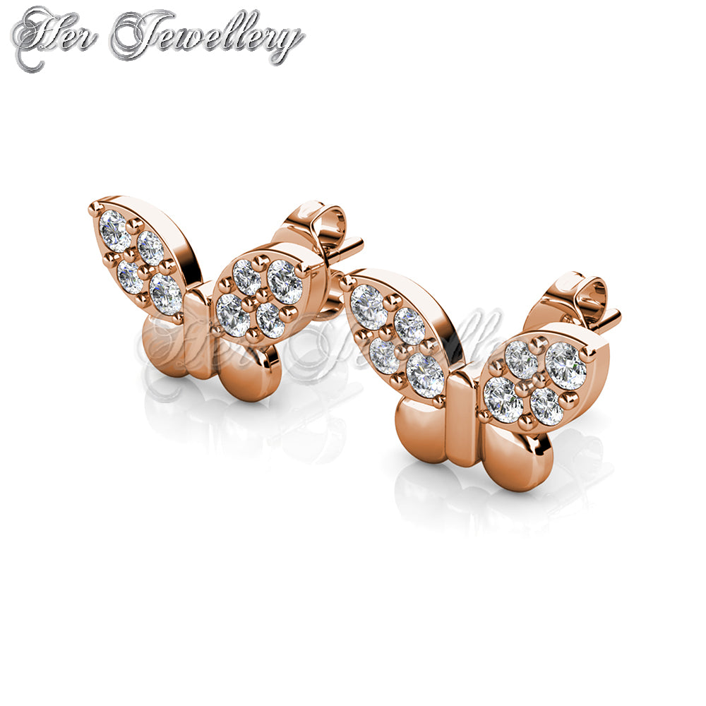 Swarovski Crystals Little Butterfly Earrings - Her Jewellery