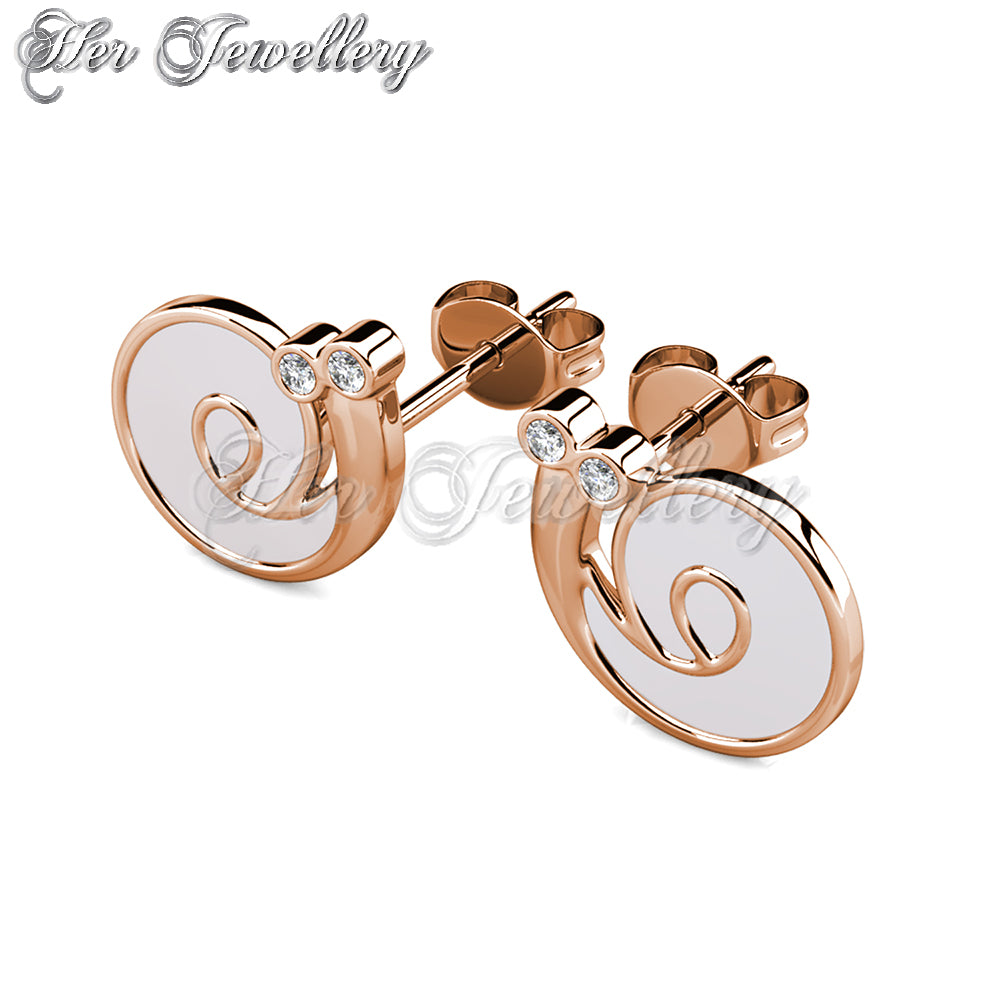 Swarovski Crystals Little Snail Earrings - Her Jewellery