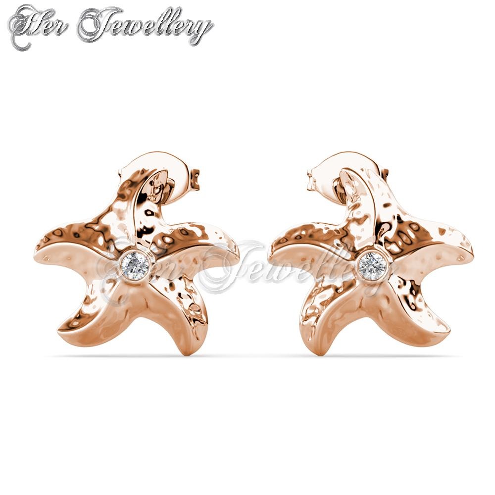 Swarovski Crystals Little Starfish Earrings - Her Jewellery