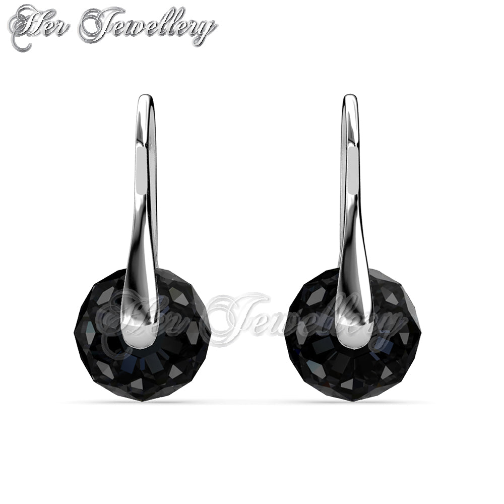 Swarovski Crystals Lustrous Hook Earrings - Her Jewellery