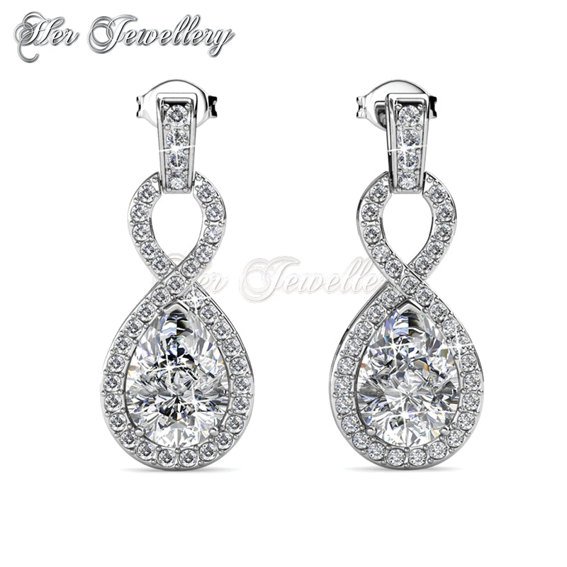 Swarovski Crystals Medallion Earrings - Her Jewellery
