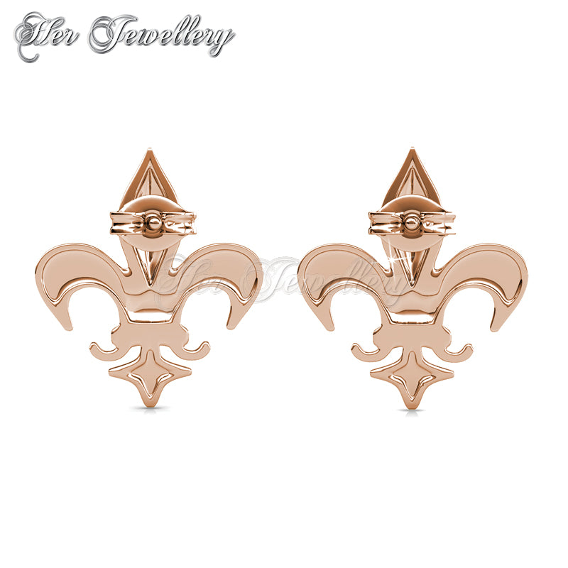 Swarovski Crystals Medieval Earrings (Rose Gold) - Her Jewellery