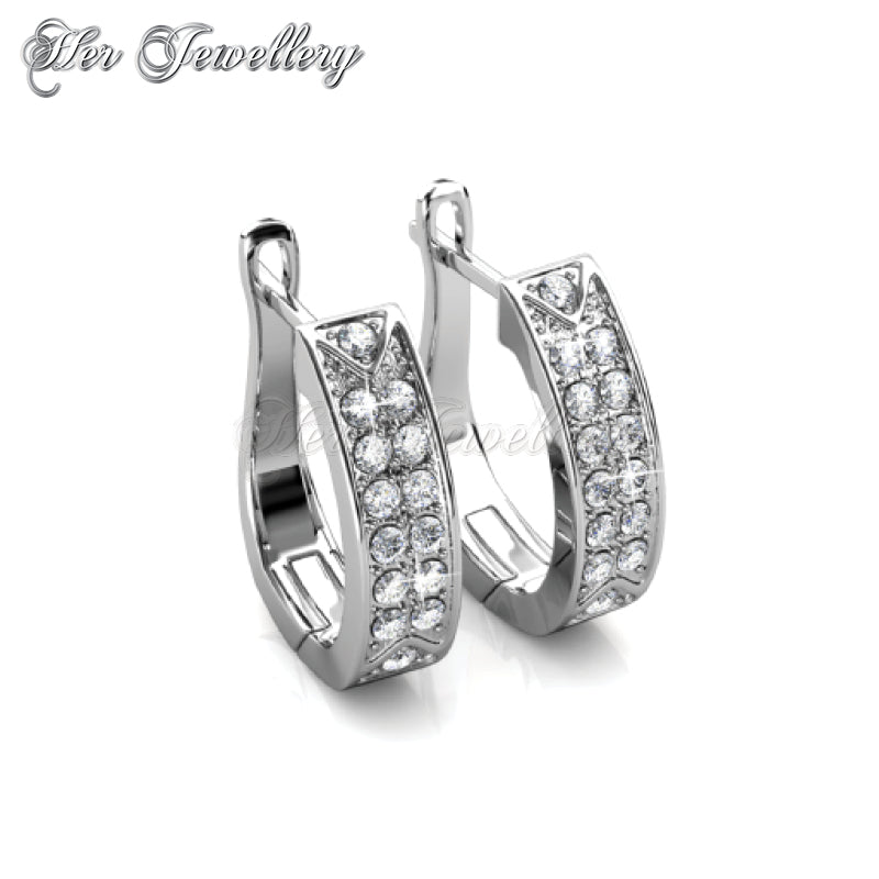Swarovski Crystals Meg Hoop Earrings†- Her Jewellery