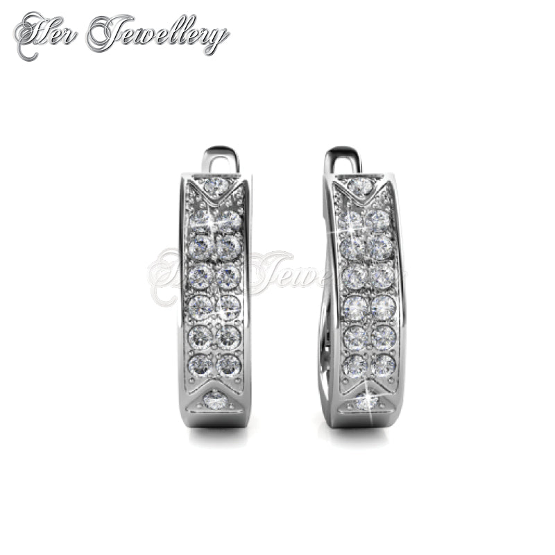 Swarovski Crystals Meg Hoop Earrings†- Her Jewellery
