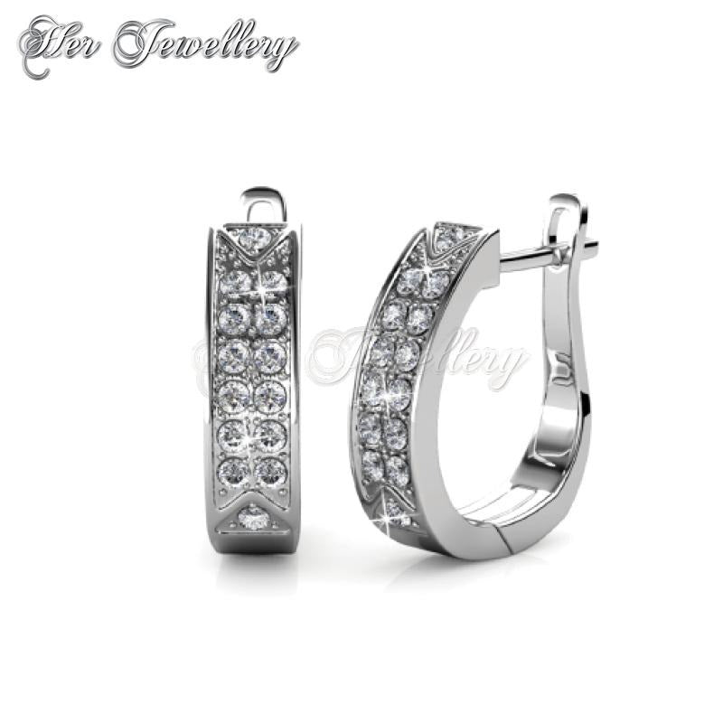 Swarovski Crystals Meg Hoop Earrings†- Her Jewellery