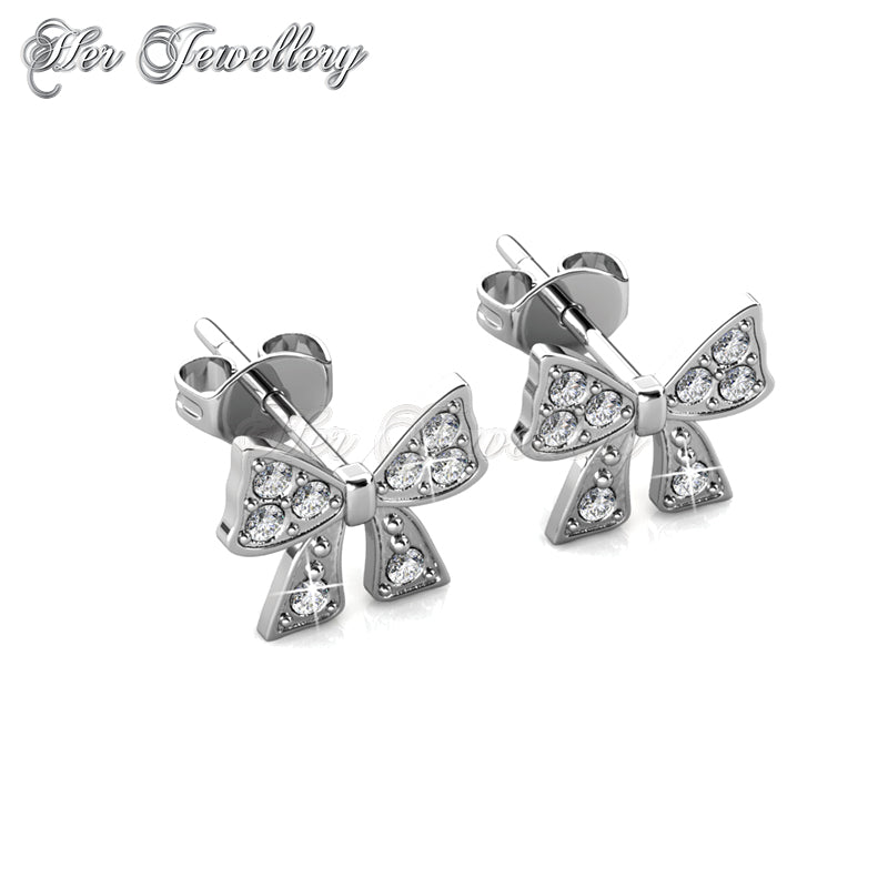 Swarovski Crystals Mini Ribbon Earrings†- Her Jewellery
