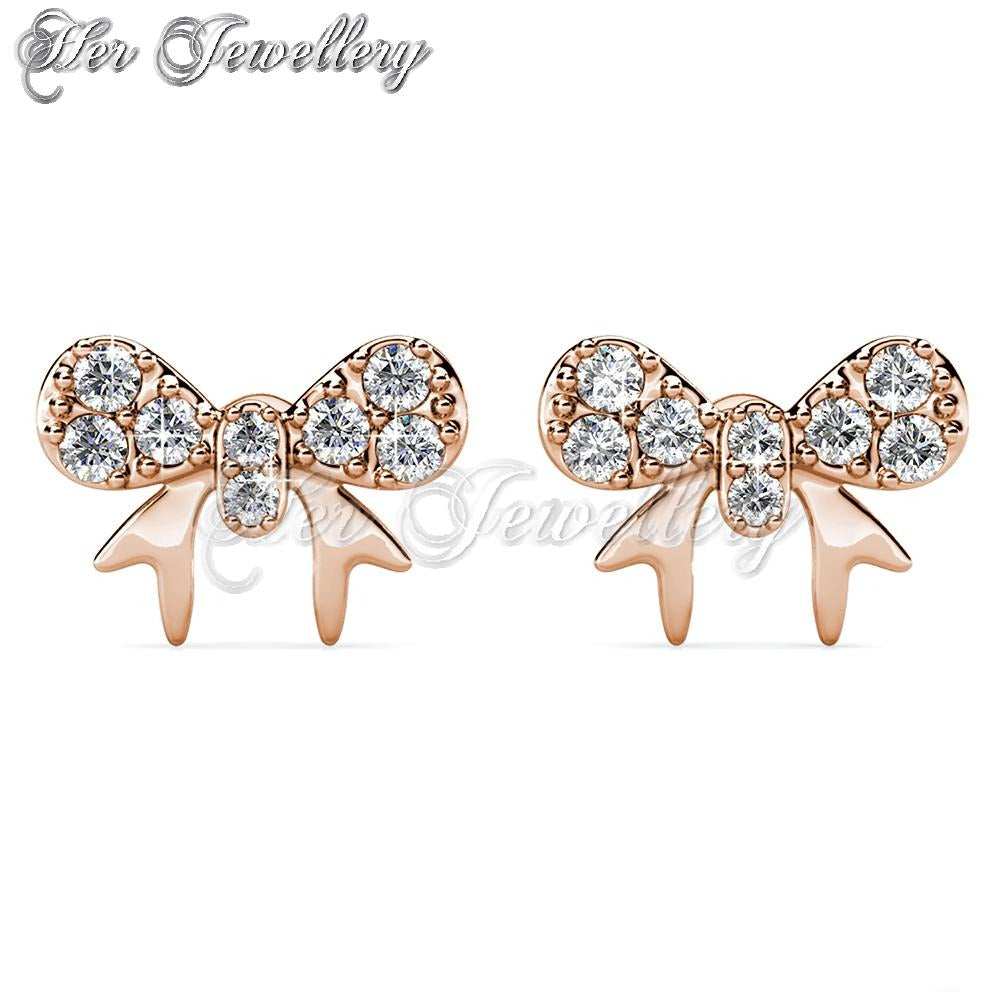Swarovski Crystals Minnie Bow Earrings - Her Jewellery