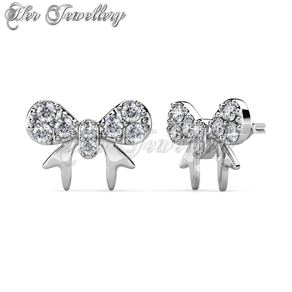 Swarovski Crystals Minnie Bow Earrings - Her Jewellery