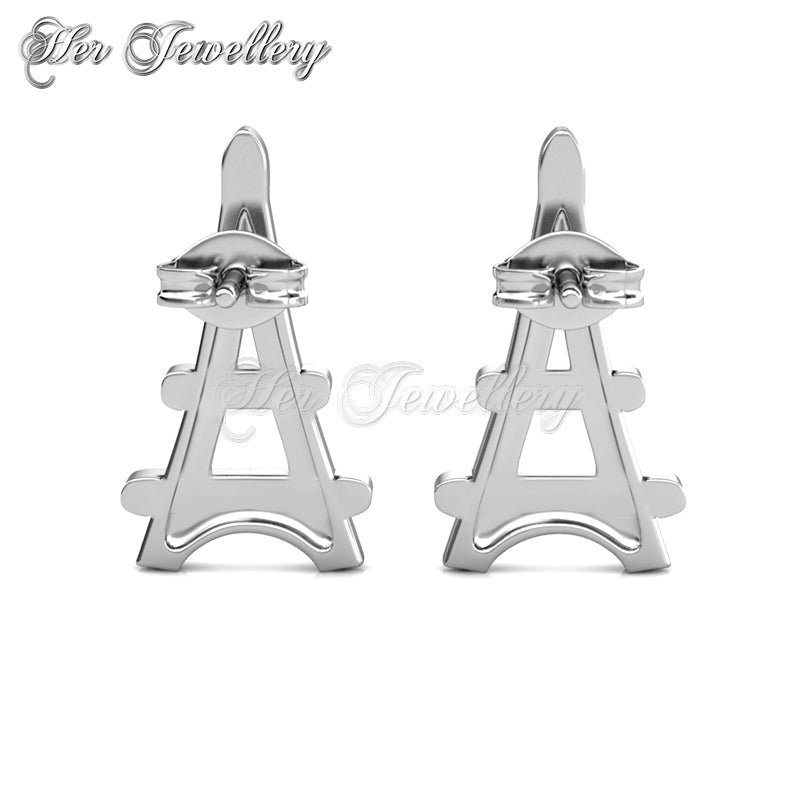 Swarovski Crystals Paris Cross Earrings†(Black) - Her Jewellery