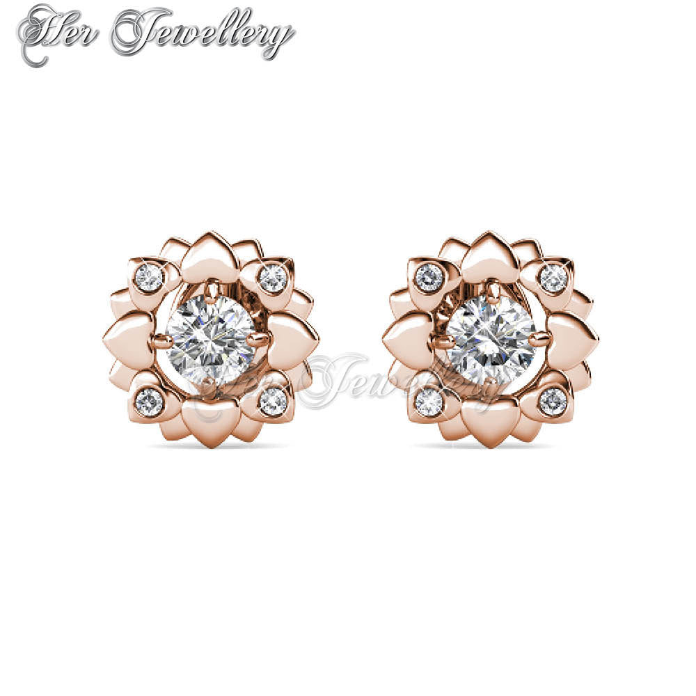 Swarovski Crystals Petal Love Earrings†- Her Jewellery