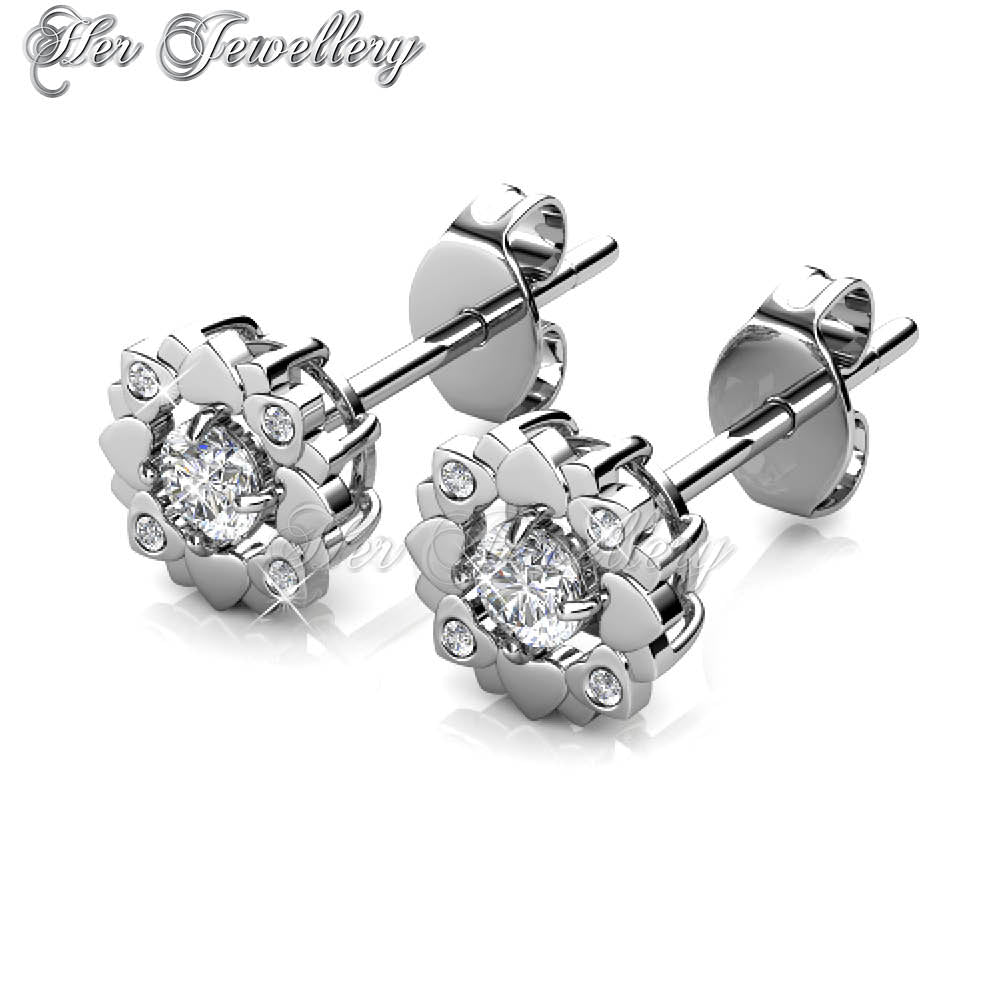 Swarovski Crystals Petal Love Earrings†- Her Jewellery