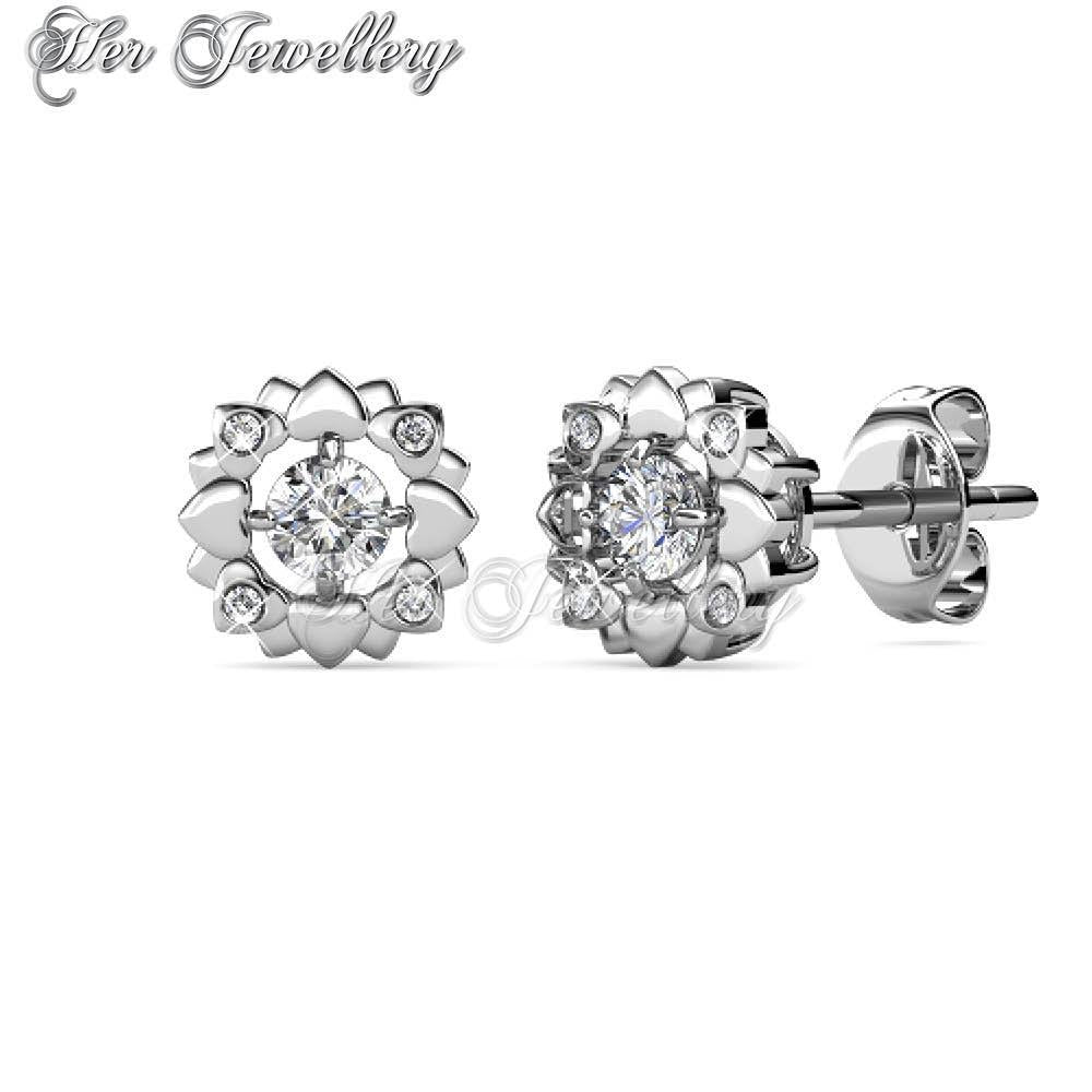 Swarovski Crystals Petal Love Earrings†- Her Jewellery