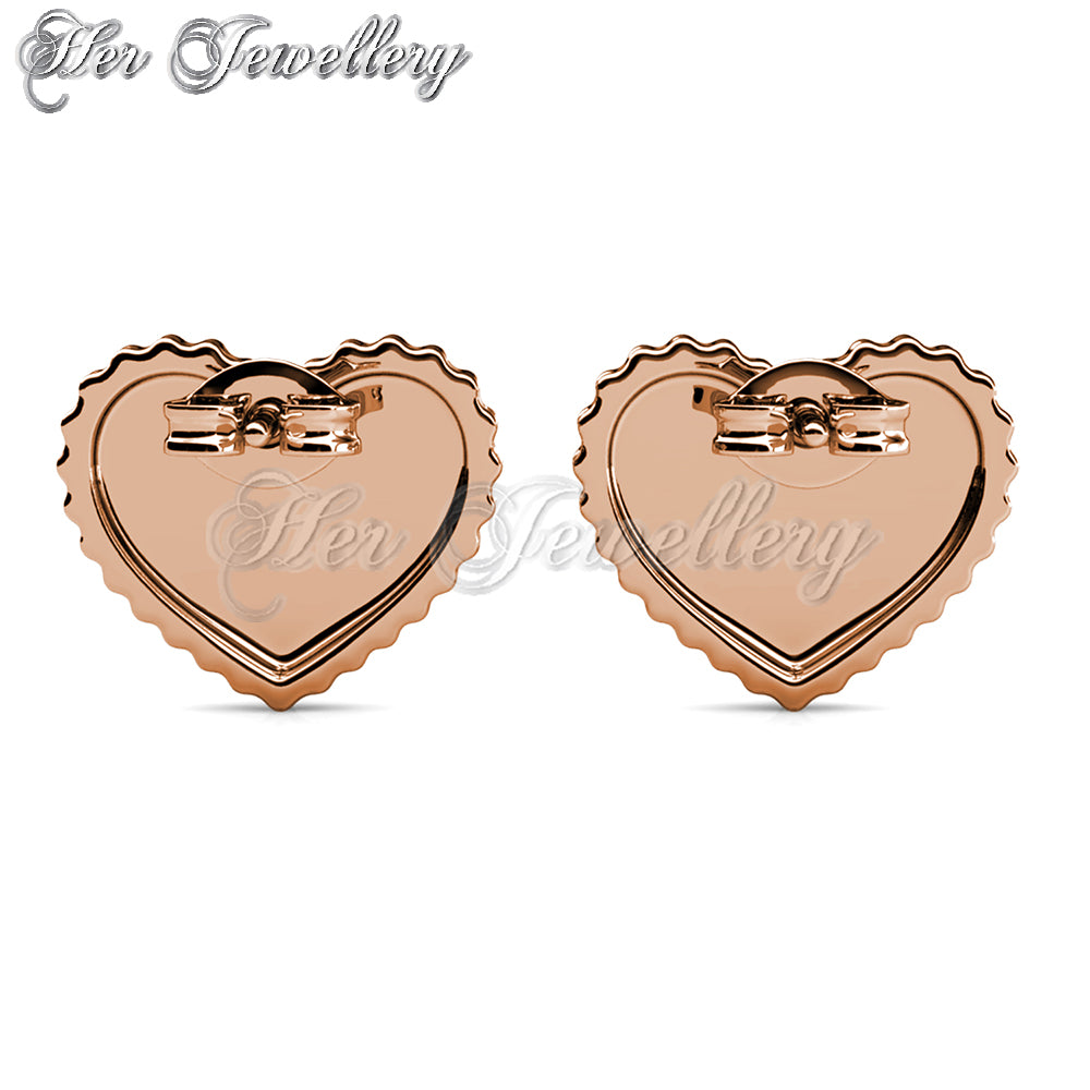 Swarovski Crystals Precious Heart Earrings - Her Jewellery