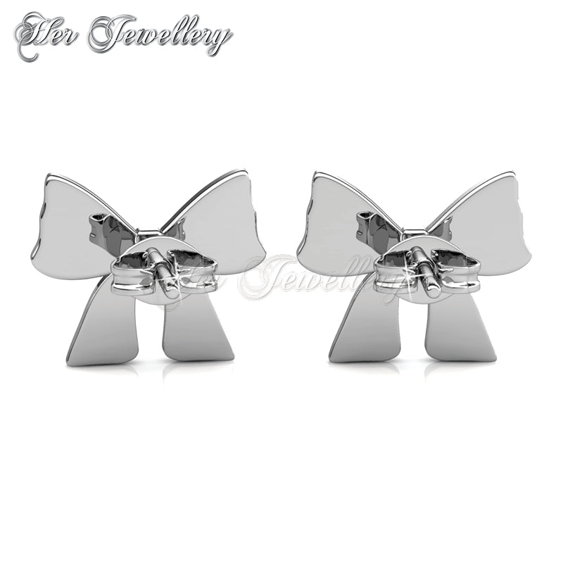 Swarovski Crystals Ribbon Bow Earrings†- Her Jewellery