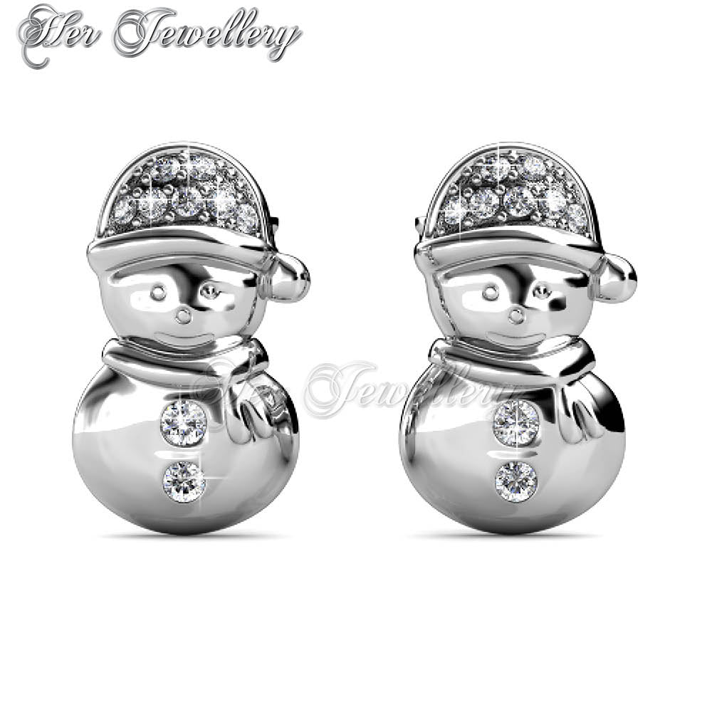 Swarovski Crystals Snow Angel Earrings - Her Jewellery