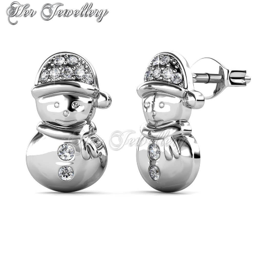 Swarovski Crystals Snow Angel Earrings - Her Jewellery