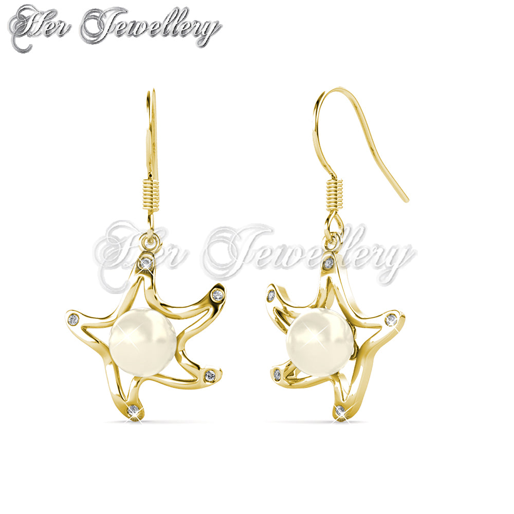 Starfish Pearl Earrings