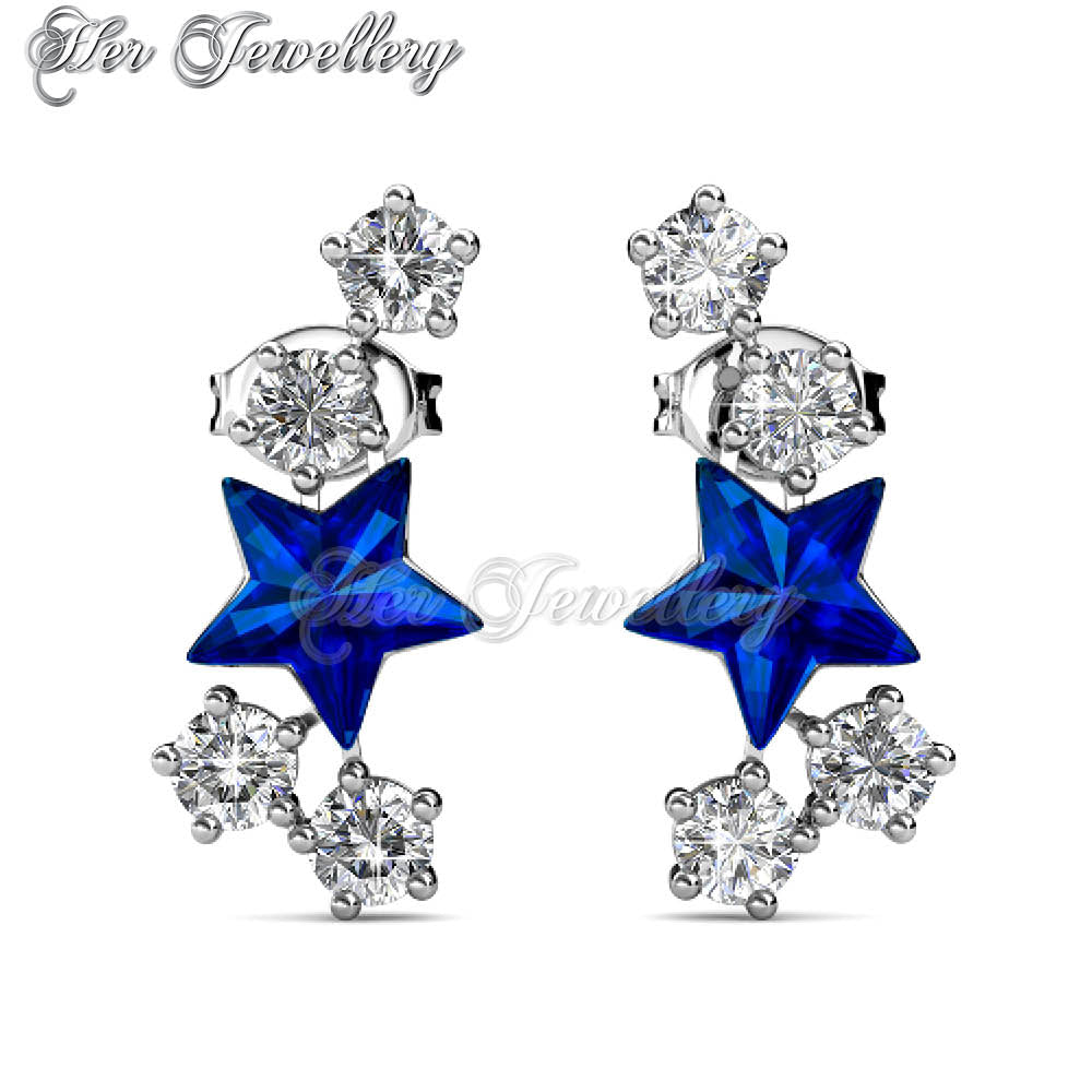 Swarovski Crystals Starry Earrings - Her Jewellery