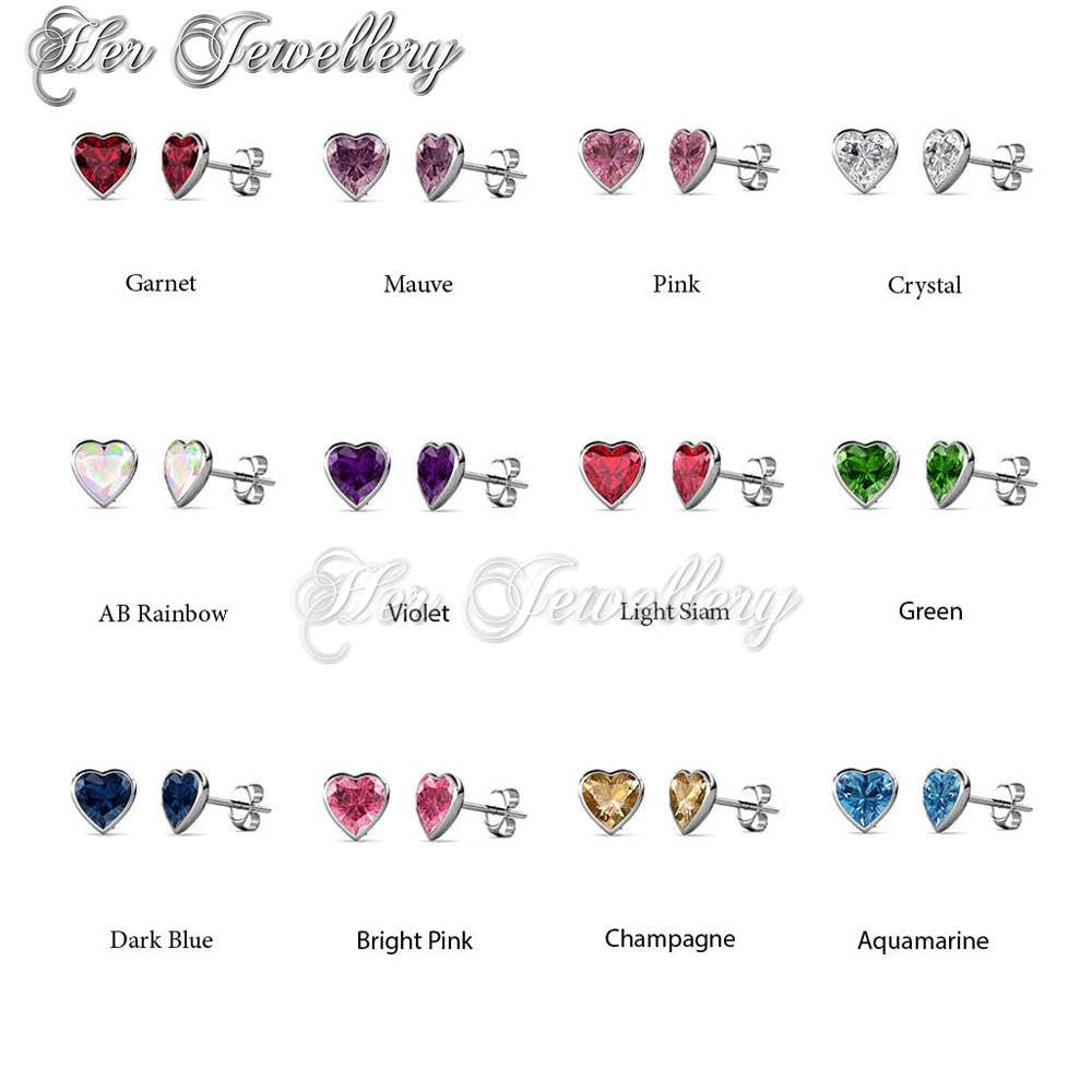 Swarovski Crystals Sweet Stone Earrings - Her Jewellery