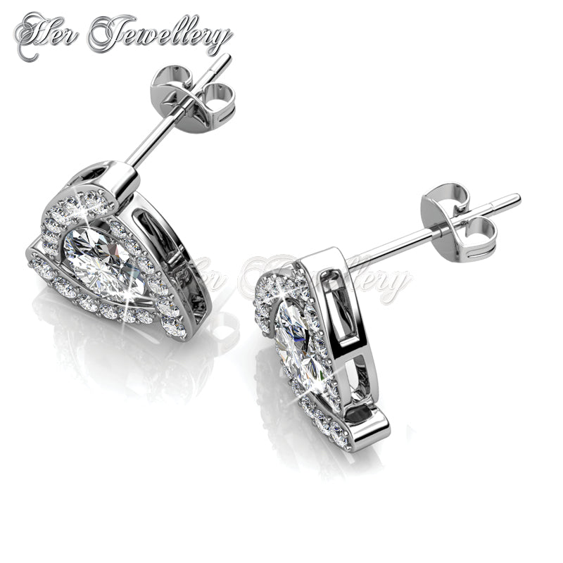 Swarovski Crystals Tri Galaxy Earrings†- Her Jewellery