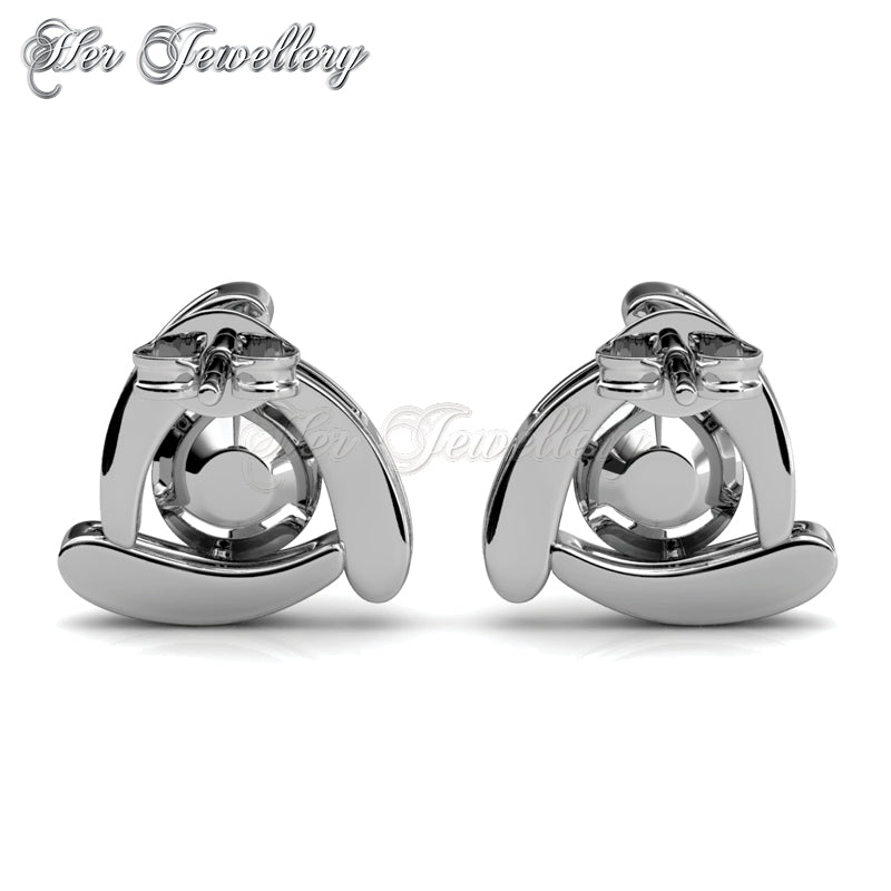 Swarovski Crystals Tri Galaxy Earrings†- Her Jewellery