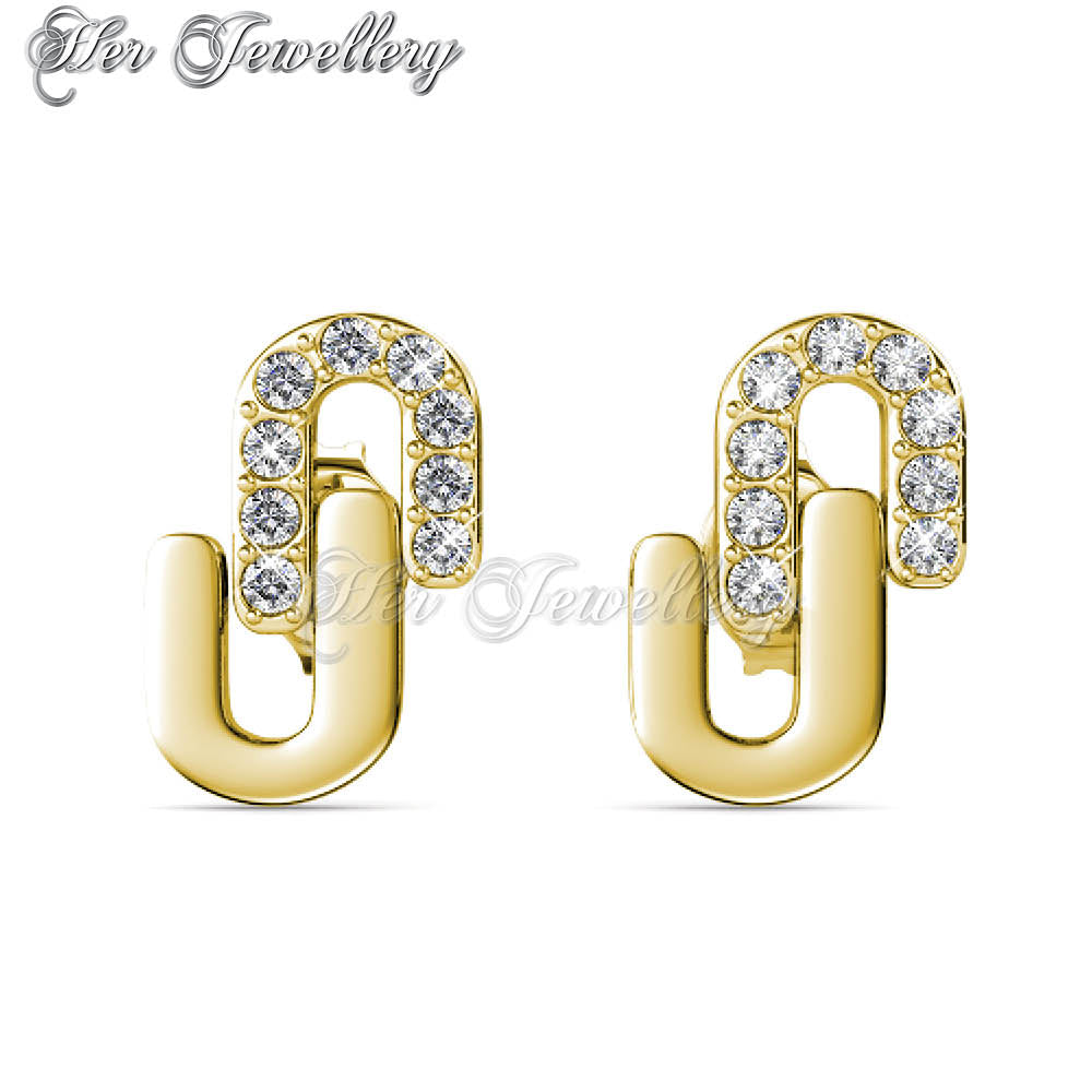 Swarovski Crystals Union Earrings - Her Jewellery
